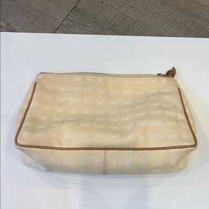 Bottega Veneta Cream Butterfly Cosmetic Bag - Vintage - Made in Italy